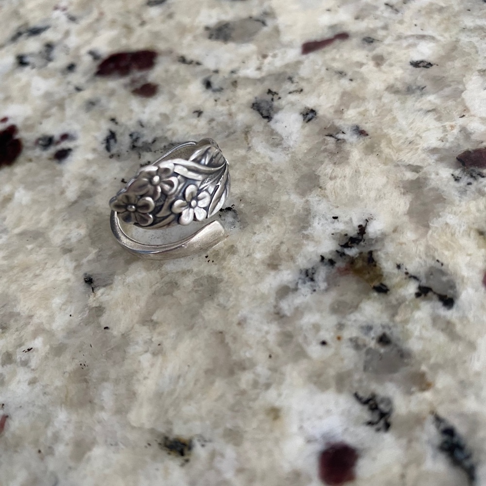 Wildflower spoon ring